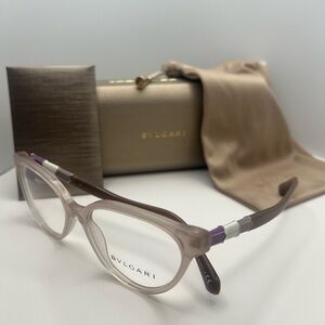 Bulgari Women's Glasses - Purple and Brown